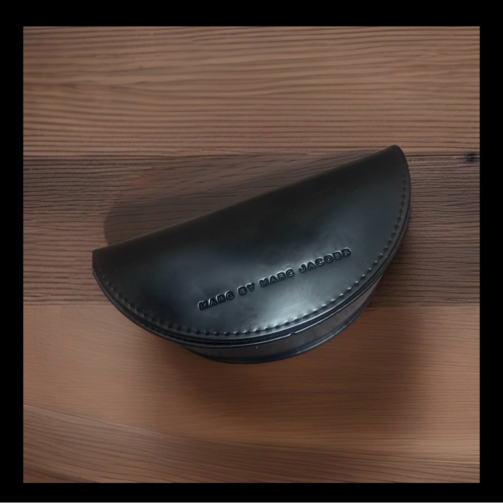Marc By Marc Jacobs Black Crescent Sunglasses Case
